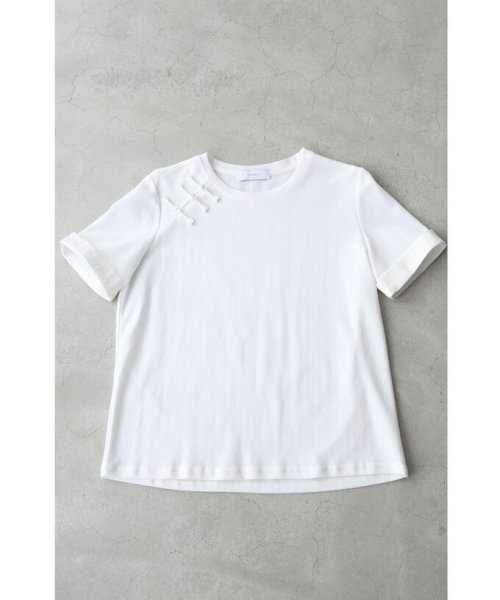 CAWAII(カワイイ)/刺繍袖のチャイナボタンTシャツトップス/img12