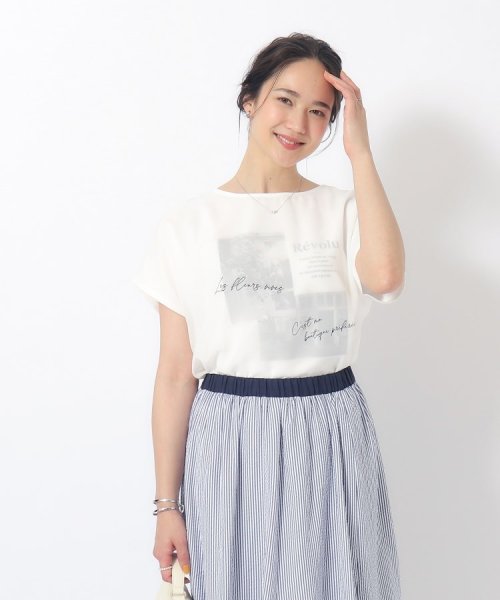 大人の旬な着こなしに シフォンレイヤード 転写プリントTシャツ 人気・おすすめ｜省スペース設計・旅行向けにおすすめ お得商品 プライバシー配送 国内発送・安心販売体制