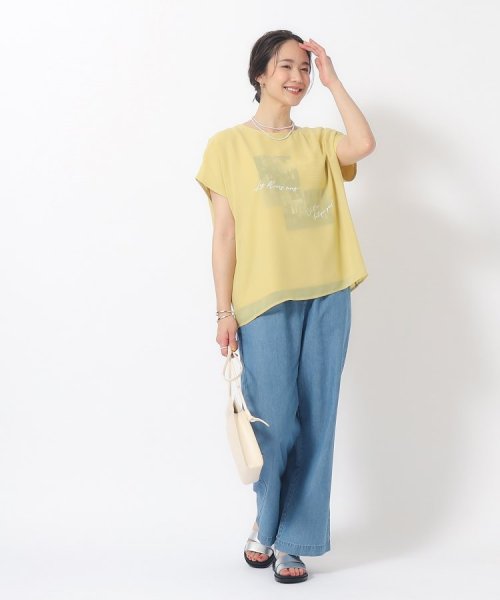 大人の旬な着こなしに シフォンレイヤード 転写プリントTシャツ 人気・おすすめ｜省スペース設計・旅行向けにおすすめ お得商品 プライバシー配送 国内発送・安心販売体制