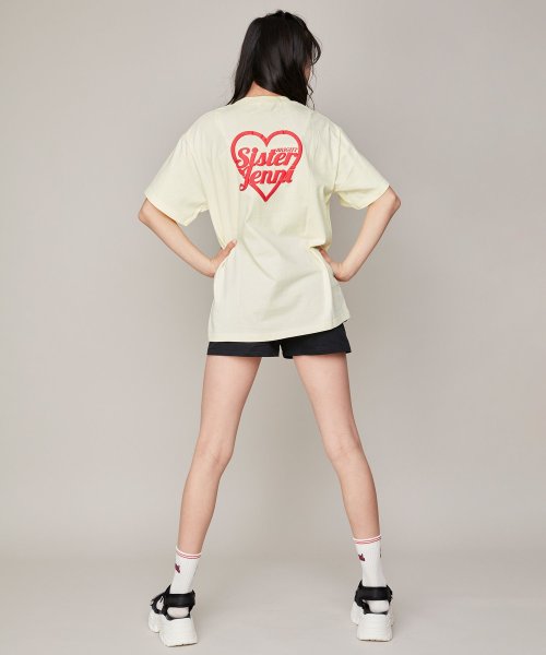 SISTER JENNI(シスタージェニィ)/防蚊バックハートロゴBIGTシャツ/img01