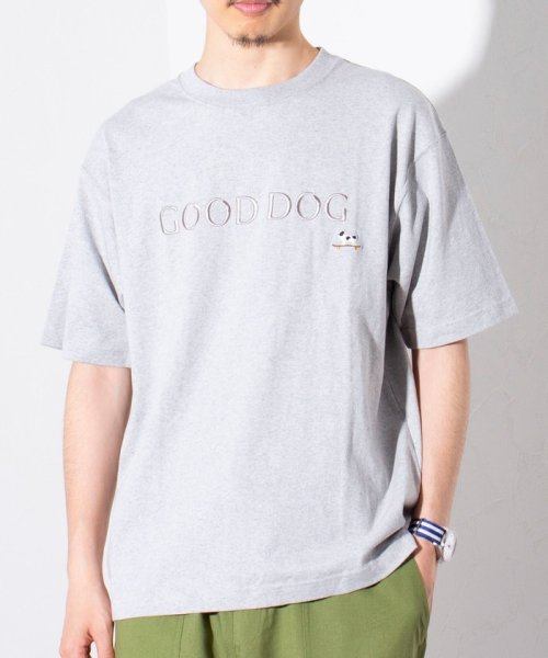 GLOSTER(GLOSTER)/【GLOSTER/グロスター】フレンチブルドッグ刺繍 GOOD DOG Tシャツ/img02