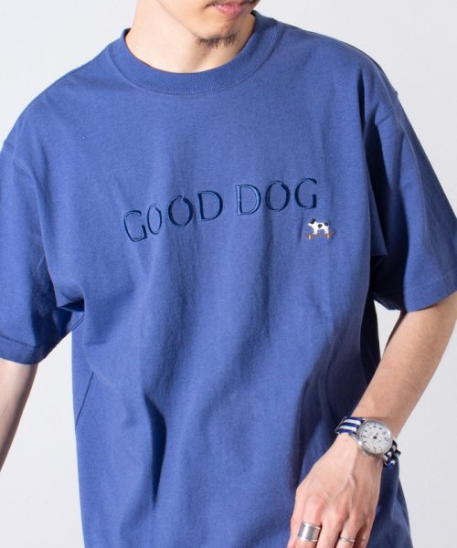 GLOSTER(GLOSTER)/【GLOSTER/グロスター】フレンチブルドッグ刺繍 GOOD DOG Tシャツ/img24