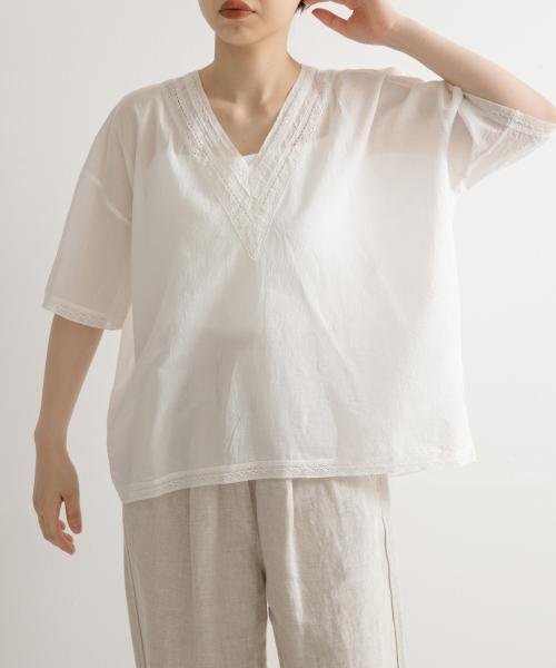 URBAN RESEARCH DOORS(アーバンリサーチドアーズ)/SOIL　V－NECK LACE PULLOVER/img02