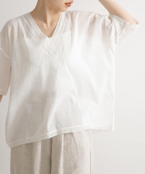 URBAN RESEARCH DOORS(アーバンリサーチドアーズ)/SOIL　V－NECK LACE PULLOVER/img04