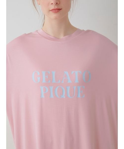 gelato pique(gelato pique)/【接触冷感】カラフルレーヨンロゴTシャツ＆ショートパンツセット/img13
