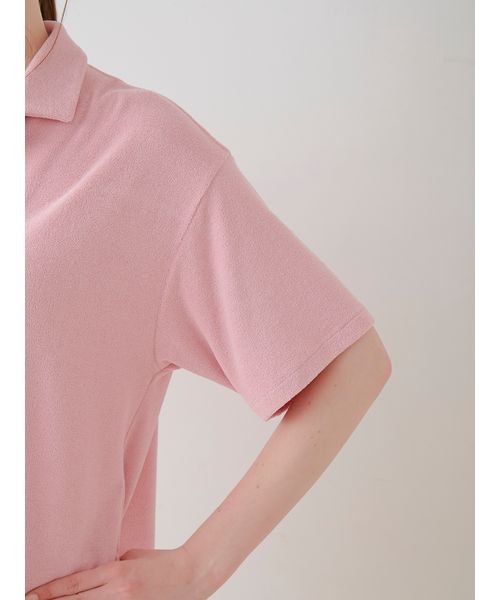 gelato pique(gelato pique)/【接触冷感】サマーカラーパイルシャツ＆ショートパンツセット/img12