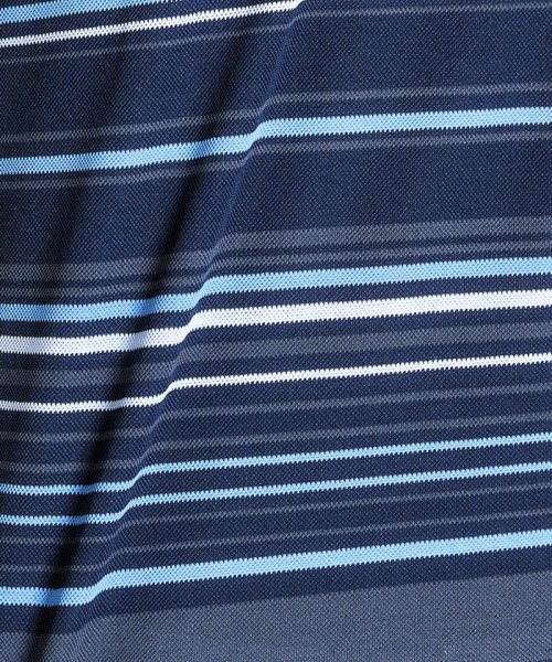 Munsingwear(マンシングウェア)/SUNSCREEN麻混ボーダー半袖ポロシャツ/img16