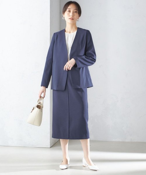 〈手洗い可能／撥水加工／接触冷感〉カラーレス ジャケット（セットアップ対応） 品番：313