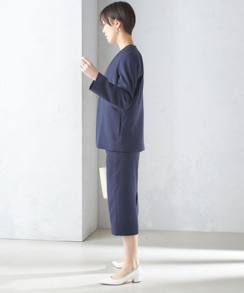 〈手洗い可能／撥水加工／接触冷感〉カラーレス ジャケット（セットアップ対応） 品番：313