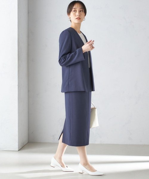 〈手洗い可能／撥水加工／接触冷感〉カラーレス ジャケット（セットアップ対応） 品番：313