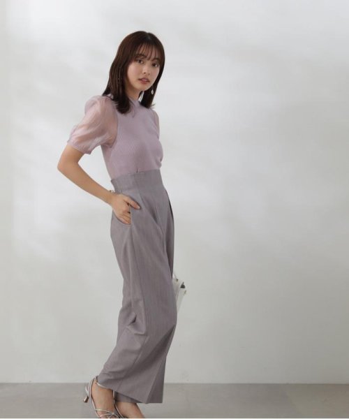 ベアペプラムパンツセットアップ 