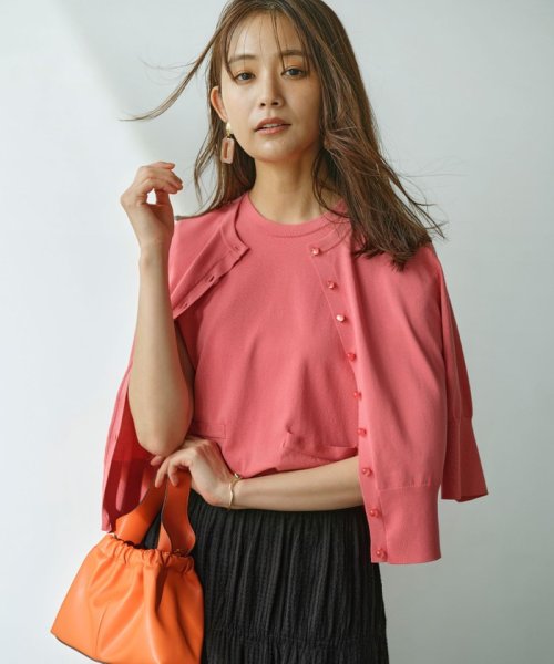 【洗える・6色展開】CANDYボタン 半袖カーディガン 人気・おすすめ｜使いやすい・旅行におすすめ 品質保証 全国発送