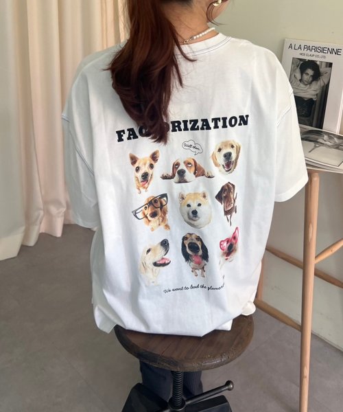 NICE CLAUP OUTLET(ナイスクラップ　アウトレット)/犬集合Tシャツ/img23