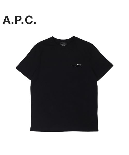 A.P.C. アーペーセー Tシャツ 半袖 メンズ ITEM ブラック 黒(506170795 ...