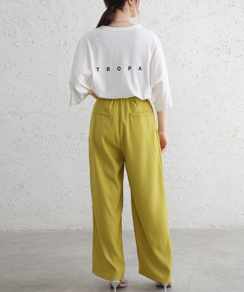 Doux Belle(ドゥーベル)/ロゴTシャツ 半袖Tシャツ 体型カバー/img16