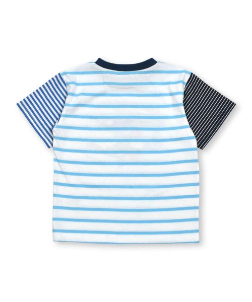 SLAP SLIP(スラップスリップ)/夏満喫いきものプリントボーダー柄半袖Tシャツ(80~130cm)/img12