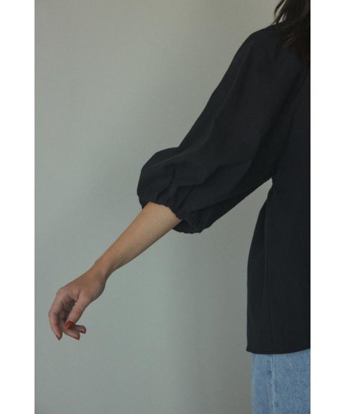 BLACK BY MOUSSY(ブラックバイマウジー)/back open gather blouse/img15