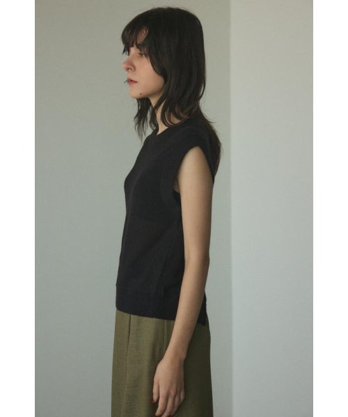 BLACK BY MOUSSY(ブラックバイマウジー)/back button knit tops/img11
