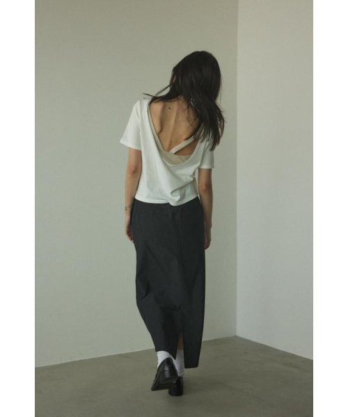 BLACK BY MOUSSY(ブラックバイマウジー)/back open t－shirt/img01