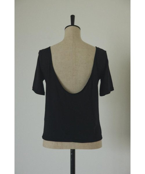 BLACK BY MOUSSY(ブラックバイマウジー)/back open t－shirt/img13