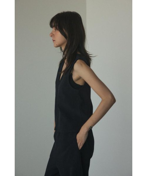 BLACK BY MOUSSY(ブラックバイマウジー)/pile v neck tops/img08
