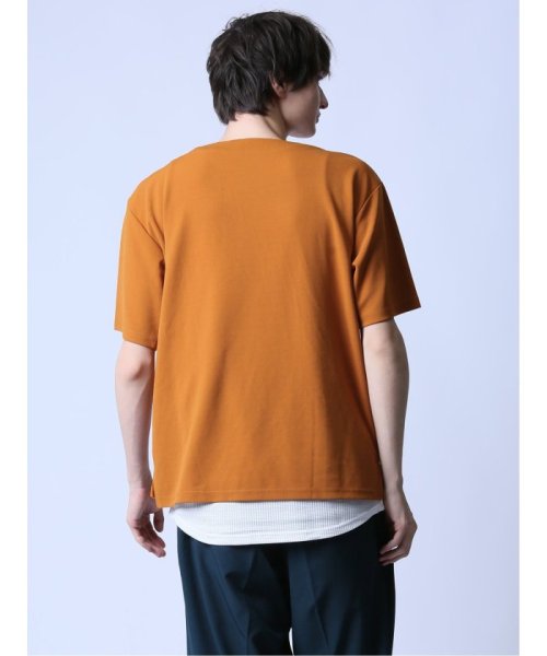 semanticdesign(セマンティックデザイン)/KAITEKI+ キーネック半袖Tシャツ&タンクトップ アンサンブル/img02