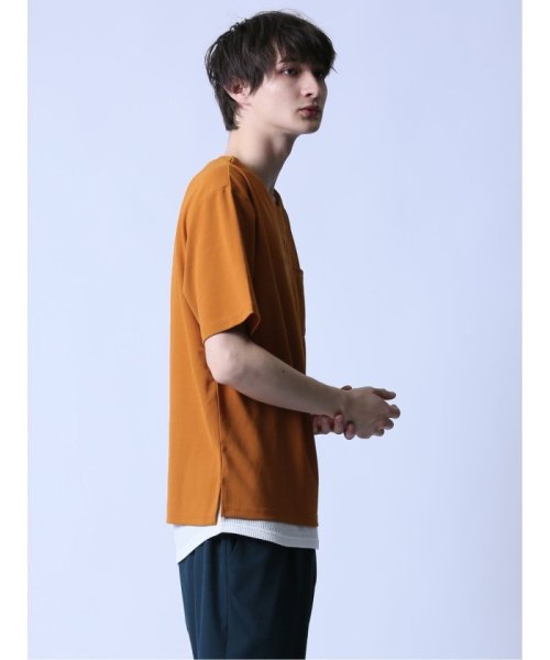 semanticdesign(セマンティックデザイン)/KAITEKI+ キーネック半袖Tシャツ&タンクトップ アンサンブル/img03