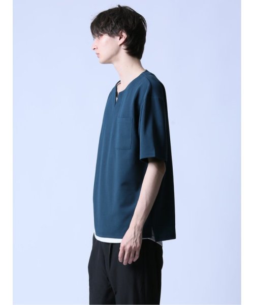 semanticdesign(セマンティックデザイン)/KAITEKI+ キーネック半袖Tシャツ&タンクトップ アンサンブル/img11