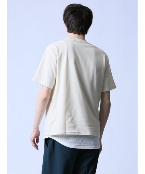 semanticdesign(セマンティックデザイン)/KAITEKI+ 縦切替 クルーネック半袖Tシャツ/img02