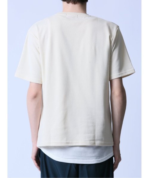 semanticdesign(セマンティックデザイン)/KAITEKI+ 縦切替 クルーネック半袖Tシャツ/img07