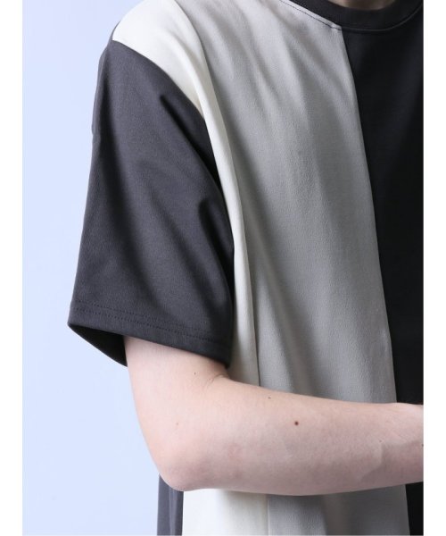 semanticdesign(セマンティックデザイン)/KAITEKI+ 縦切替 クルーネック半袖Tシャツ/img17