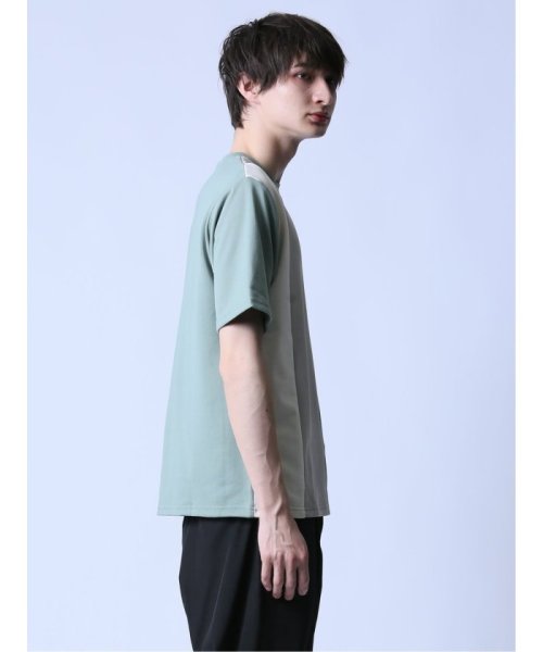 semanticdesign(セマンティックデザイン)/KAITEKI+ 縦切替 クルーネック半袖Tシャツ/img20