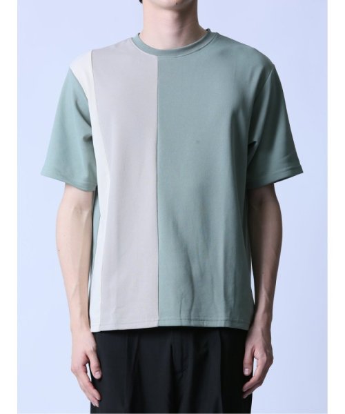 semanticdesign(セマンティックデザイン)/KAITEKI+ 縦切替 クルーネック半袖Tシャツ/img22