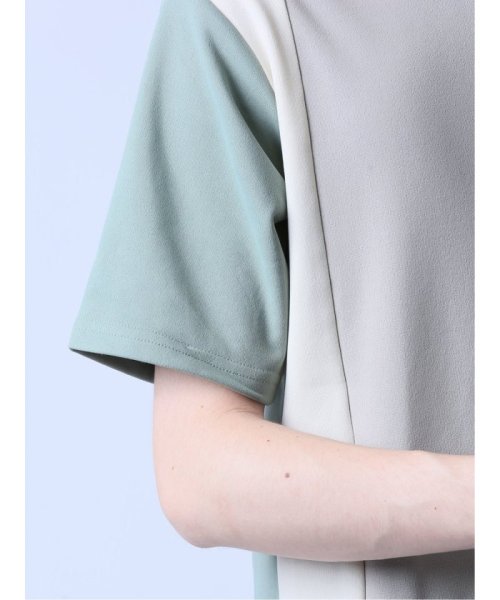 semanticdesign(セマンティックデザイン)/KAITEKI+ 縦切替 クルーネック半袖Tシャツ/img26
