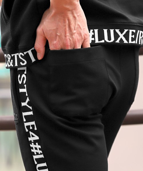 LUXSTYLE(ラグスタイル)/LUXE/R(ラグジュ)ポンチリブジャガードショートパンツ/ショートパンツ イージーパンツ メンズ 春 夏 ロゴ ジャガード 膝上 ショーツ/img08
