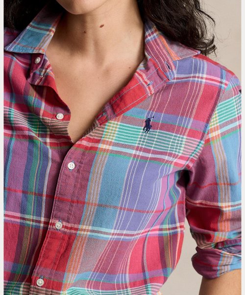 リラックスド フィット チェック コットン シャツ Cotton TM