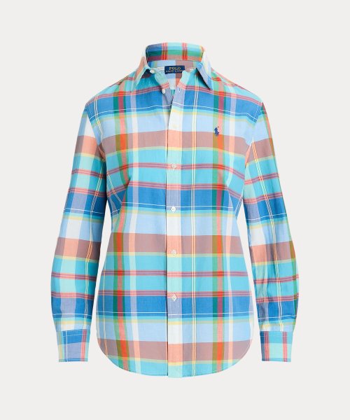 リラックスド フィット チェック コットン シャツ Cotton TM