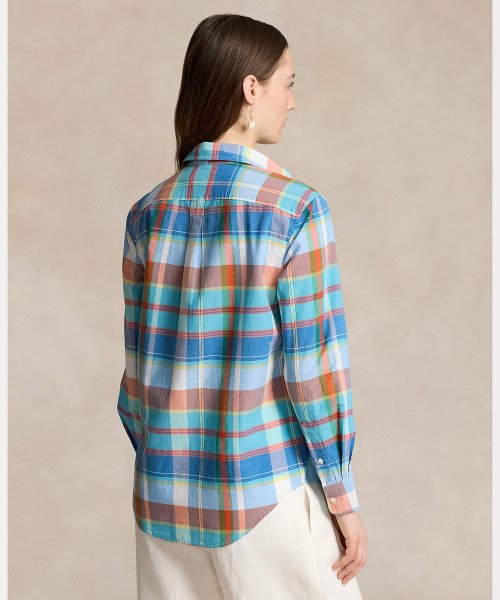 リラックスド フィット チェック コットン シャツ Cotton TM