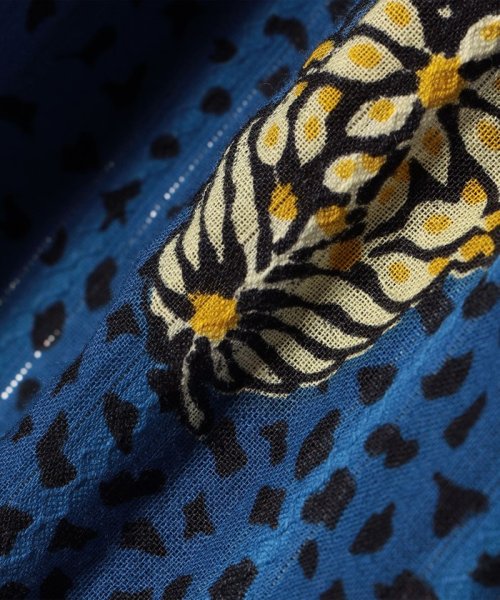 【SHIPS別注】UHURU:〈手洗い可能〉プリント ロング ギャザー スカート UHURU ラメ糸