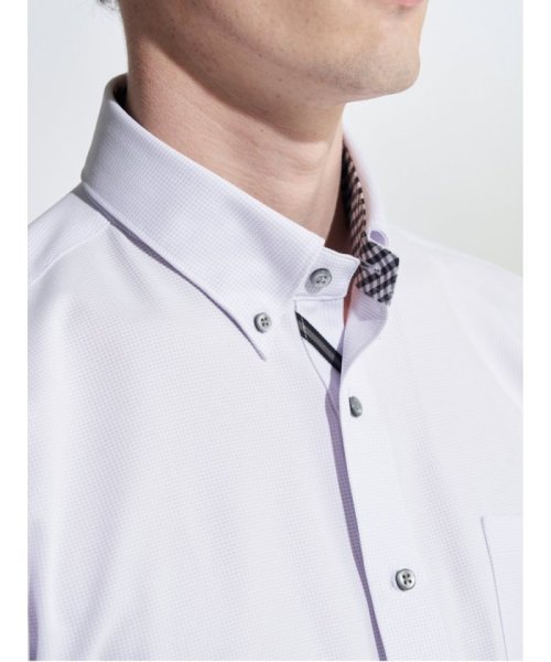 TAKA-Q(タカキュー)/アイスカプセル スタンダードフィット ボタンダウン半袖ニットシャツ/img01