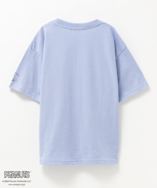 MAC HOUSE(kid's)(マックハウス（キッズ）)/PEANUTS SNOOPY ワンポイント刺繍Tシャツ 335157202－A/img01