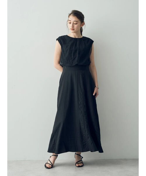 チュールレイヤードワンピース 無し