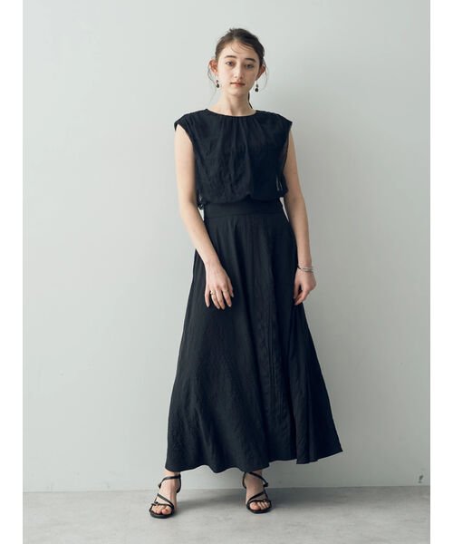 チュールレイヤードワンピース 無し