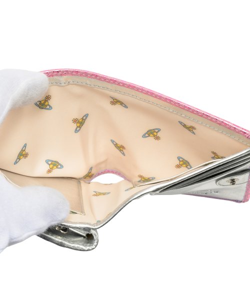 Vivienne Westwood ヴィヴィアン ウエストウッド 2つ折り財布 51010020U L005B G406 Vivienne Westwood ウエストウッド 2つ折り財布 51010020U L005B ORB オーブ ピンク PINK
