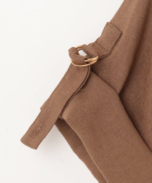 リネンタッチサファリドレス 