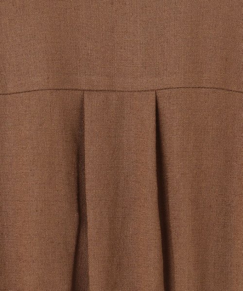 リネンタッチサファリドレス 