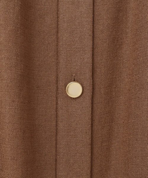 リネンタッチサファリドレス 