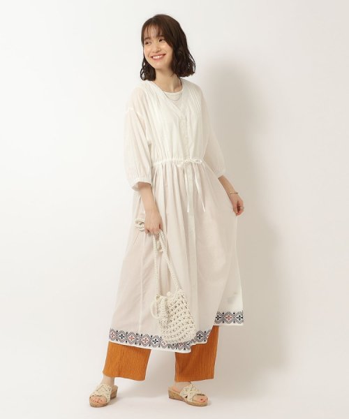 SHOO・LA・RUE(シューラルー)/さらりと着こなす インド綿 裾刺繍ワンピース/img06