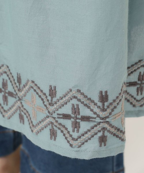 SHOO・LA・RUE(シューラルー)/さらりと着こなす インド綿 裾刺繍ワンピース/img24
