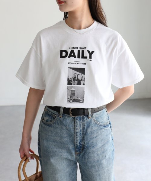 Riberry(リベリー)/DAILYフォトプリント半袖Tシャツ/img01